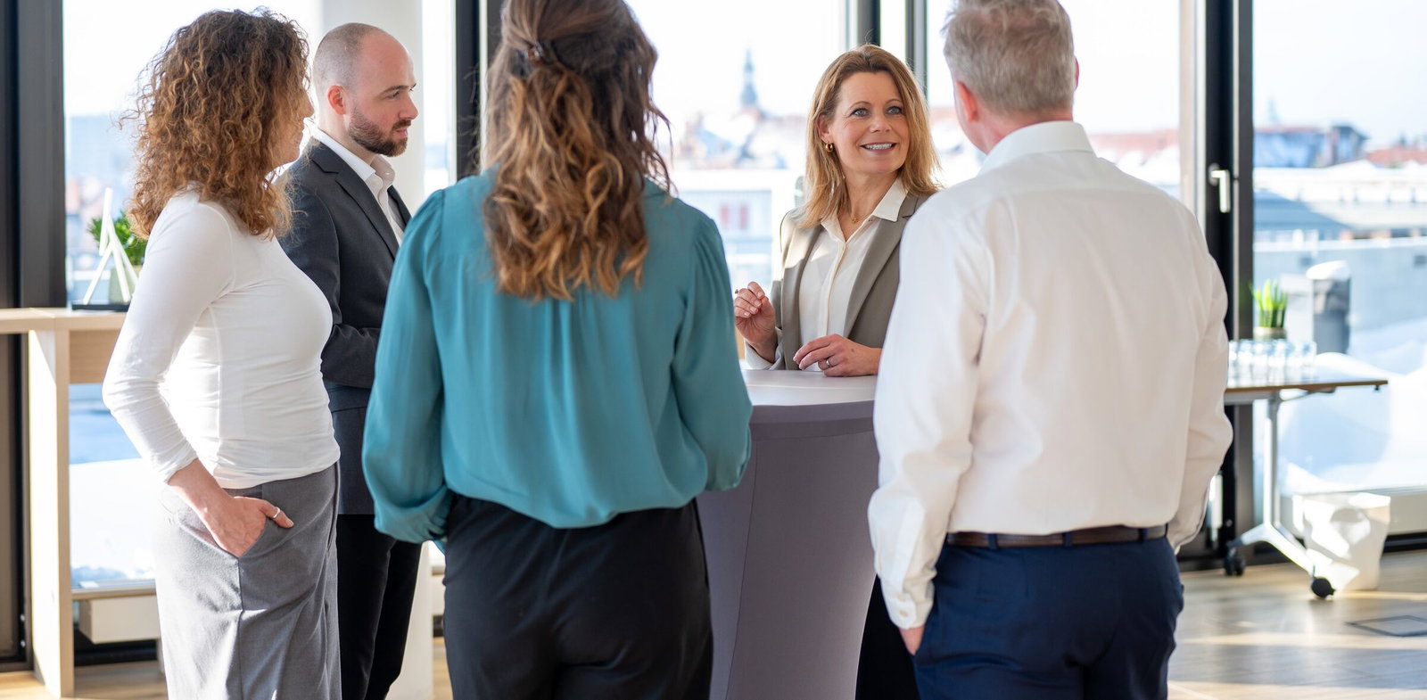 Das we:consult-Team im Gespräch